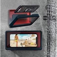 Porta Celular Impermeável e Anti embaçante Com Suporte Adesivo Use no Banho Cozinha Área de Serviço