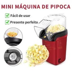 PIPOQUEIRA ELÉRICA Máquina Fazer Pipoca Sem Óleo 110V Envio Imediato