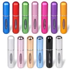 KIT 5 peças Frasco De Perfume Recarregável De 5ml-Portátil , Mini E Perfeito Para Viagens !
