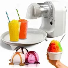 Máquina Triturador De Gelo Elétrico, Máquina De Fazer Cone E RASPADINHA