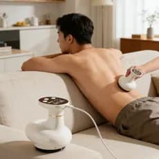 Máquina de cupping eletrônica inteligente com massagem ventosa e USB recarregável+1 óleo Corporal