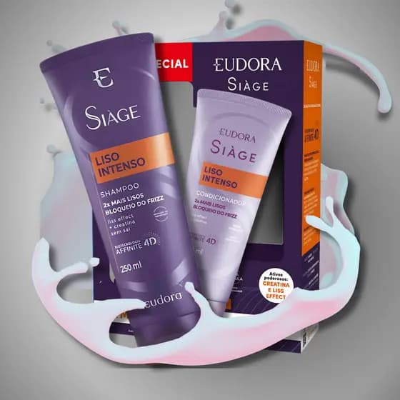 PromoPack Eudora Siàge - Liso Intenso Shampoo 250ml+ Condicionador 125ml
