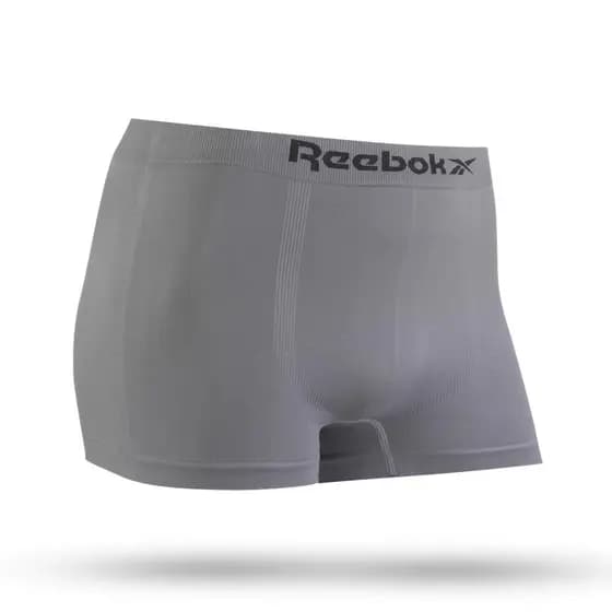 Cueca Box Boxer Microfibra Lisa Reebok Sem Costura Qualidade Premium