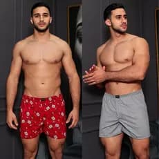 Kit 2 Cueca Samba Canção Masculino Short de Dormir Shortinho Confortável