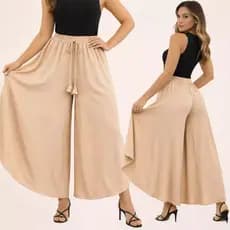 Calça Feminina Pantalona Godê Cintura Alta Estilo Confortável e Elegante