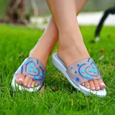 Sandália Slide Feminina Estilosa Elegante Estampada Macia Leve Confortável Resistente Dia a Dia