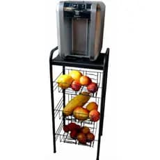 Fruteira com tampa de aço