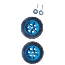 OFERTA ( PAR )Rodas de Borrac0ha Maciça (6) POLEGADAS o Par o furo tem 12 mm do eixo Acompanha Roela e Cupilha