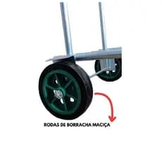 Carrinho de feira Maleiro Reforçado Com Rodas De Borracha Maciça/ Acompanha 1 Corda Elástica.