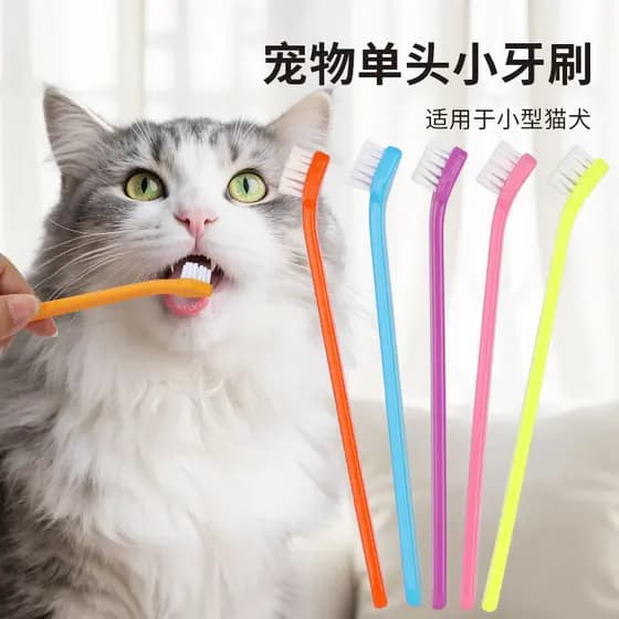 Escova De Dentes Para Cachorro E Gato Com Cerdas Firmes Para Higiene Bucal De Animais De Estimação