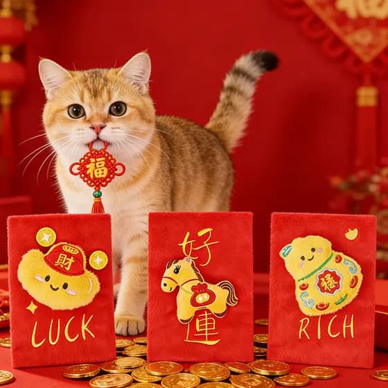 Brinquedo Envelope Vermelho Para Gato Cachorro Com Som Esconde Petisco Anti Tédio