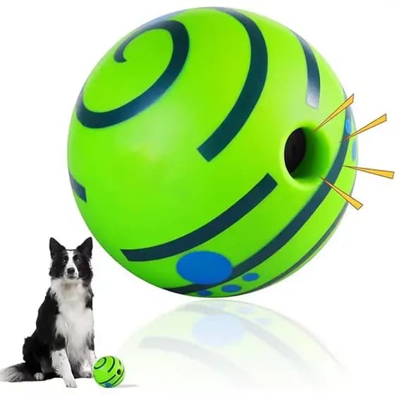 Bola Mordedor Para Cachorro Sem Pilha Com Som Resistente Anti Tédio Outdoor Pet
