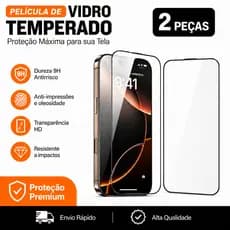 Película De Vidro Temperado 9h Para Iphone 15/16/17/Pro/Pro Max, Protetor De Tela De Alta Definição, 2 Unidades