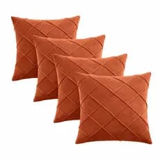 Kit de Capas para Almofada em Suede 40x40 cm Extra Grande com Zíper - Decorativo Premium