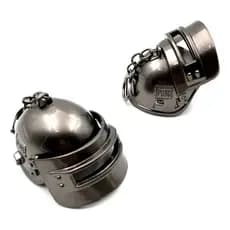 Chaveiro Metal - Capacete Soldador - Grafite - 3cm