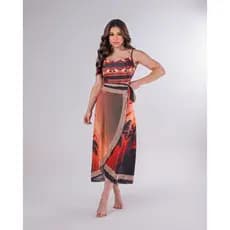 Maiô Feminino Com Saída de Praia Moda Praia Feminino Pareô Body Maiô De Banho