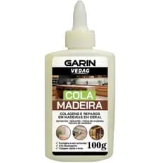 100g Cola Madeira Extra Forte Garin - Ideal para Fabricar Móveis, Peças de Madeira, em Chapas, Peças, Buchas, Laminados