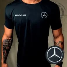 Camisa Dry-Fit Masculina - MERCEDES 01 - Academia Corrida Crossfit Skate Basquete