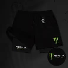 Bermuda de Compressão Dry-Fit GDA 2 em 1 - (Monster 02) - Com Elastano e Bolso Interno