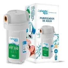 Purificador De Água Filtro Planeta Água Fit 200 7" Rosca 1/2 Branco