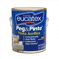 Tinta Acrílica Peg & Pinte Branco Neve Fosco 3,6L Eucatex