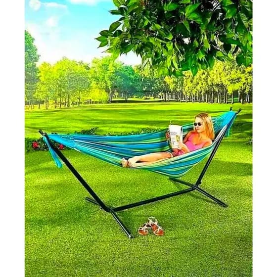Suporte de Rede Dormir Descanso Portatil Topsol - Suporta 250Kg