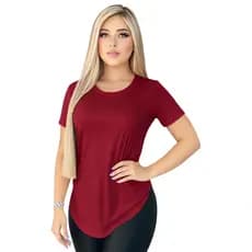 Blusa academia feminina cobre bumbum long line tapa bumbum Ref 01