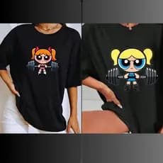 Camiseta Feminina Slim T-Shirt Básica Super Poderosas Musculação Lançamento 100% Algodão Oferta