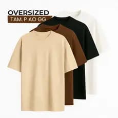 Camiseta Oversized Masculina Lisa Básica Algodão Premium Confortável Moda Streetwear Moderna