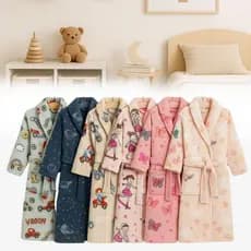 Roupão Infantil Estampado Microfibra Tamanhos P M G - Camesa