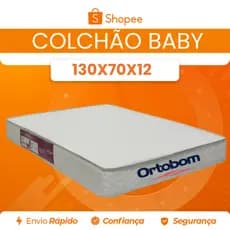 Colchão Berço Baby Antialérgico D18 Impermeável Ortobom - Envio Full