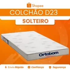 Colchão Light D23 Solteiro Antialérgico (12x78x188) Ortobom