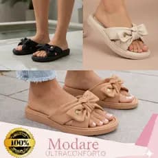 Sandália Feminina Modare Chinelo Slide Nuvem  Macio Ortopédico Laço UltraConforto Original