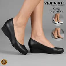 Sapato Modare Feminino Ultraconforto Plataforma Anabela Baixo Ortopédico Calce Fácil Original