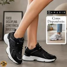 Tênis Ramarim Feminino Plataforma Chunky Moda Sneaker Confortável Lançamento Boston Urbano Original