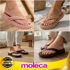 Chinelo Moleca Feminino Sandália Papete Nuvem Slide De Dedo Casual Leve Macio Original