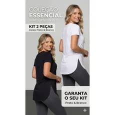 Kit Blusinha Feminina Longline Academia Tapa Bumbum