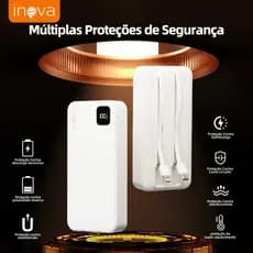 Inova Baterias portáteis 22,5w Power Bank 20.000mah/10.000mah Carregador Rápido Com Display Portátil