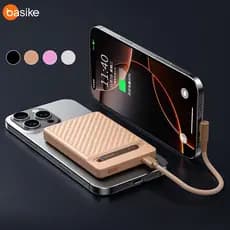 BASIKE Carregador Portátil Magnético 10000Mah Power Bank Magsafe Indução iPhone Apple Sem fio Bateria Carga