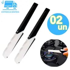 Kit 2 Acendedor De Fogão Manual Com Botão De Aperta Ignição Eficiente Multidisparo para Cozinha