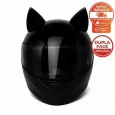 Orelha De Gato Acessório Moto Bike Fixar Capacete Dupla Face