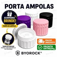 Organizador Ampolas Estojo Porta Ampolas Capacidade 4 Ampolas Case Rígida Vacinas Tirze Ampolas 3ml + Brinde
