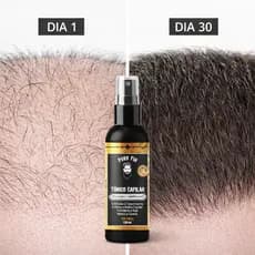 Tônico Capilar 15% Anti Queda Serum de Crescimento Poderoso Barba Cabelo Sobrancelha Bigode Kit g