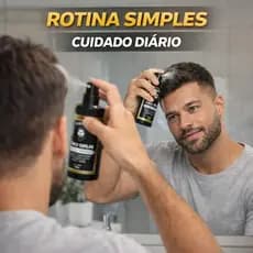 Tônico Capilar 15% Anti Queda Serum de Crescimento Poderoso Barba Cabelo Sobrancelha Bigode Kit c
