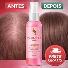 Tônico Capilar Crescimento Feminino Perfuma Tratamento Fortalece Raiz Cabelo e Sobrancelha