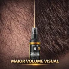 Tônico Capilar 15% Anti Queda Serum de Crescimento Poderoso Barba Cabelo Sobrancelha Bigode Kit a