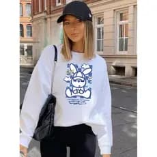 Blusa de Inverno Para Meninas Coelho I Am Ordinary Promoção Envio Rápido!