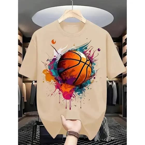 Blusa Camiseta Meninos de Manga Curta Estilo Casual para Menino com Estampa Gráfica de Coração e Caminhão de Reboque