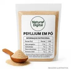 Psyllium 100% Natural - Fibra Premium - 1 kg / 500 gramas / 250 gramas / 100 gramas