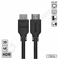 Cabo HDMI 2.0v 4K Ultra HD 3D com 1 metro - PCYES PHM20-1